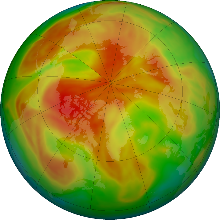 Arctic ozone map for 15 April 2022